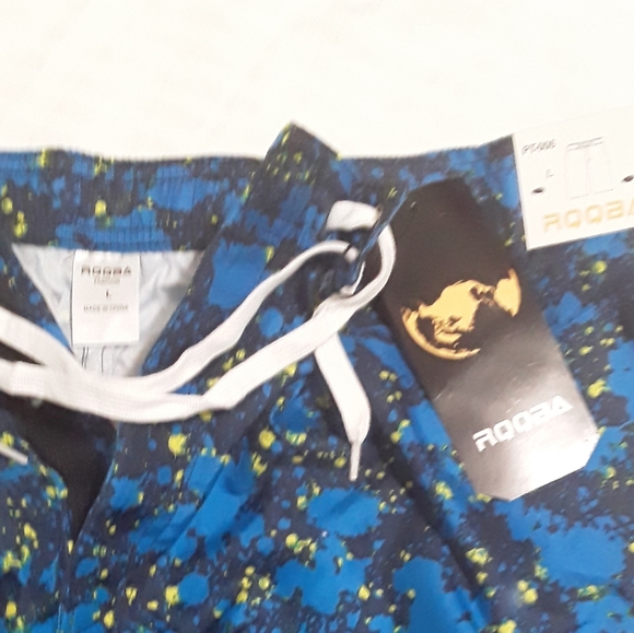 🚨NEW RQQBA Men's Board Shorts Swim Trunks SZ L - Picture 2 of 4